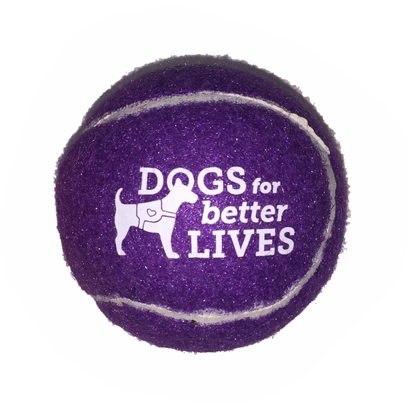 Purple Pet Fetch Custom Logo Tennis Ball