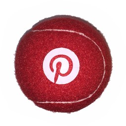 Red Pet Fetch Custom Logo Tennis Ball