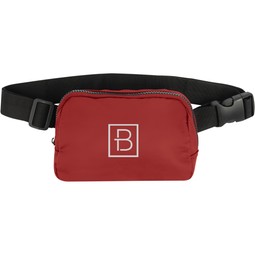 Red Anywhere Custom Logo Belt Bag