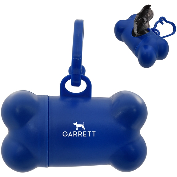 Royal blue Bone-Shaped Custom Branded Dog Bag Dispenser