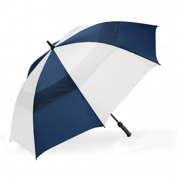 Navy Blue/White ShedRain Windjammer Vented Golf Custom Umbrella 