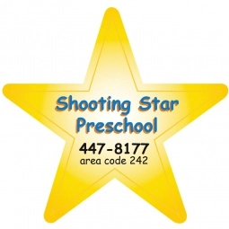 Full Color Specialty Star Shaped Custom Magnet - 20 mil