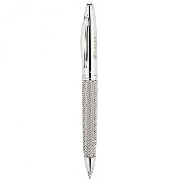 Silver Bettoni Woven Steel Barrel Custom Pen