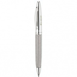 Silver Bettoni Woven Steel Barrel Custom Pen