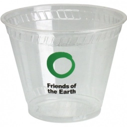 Clear Biodegradable Custom Imprinted Cups - 9 oz.