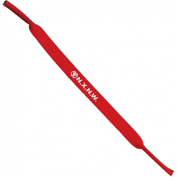 Red Neoprene Laminated Promotional Sunglass Strap