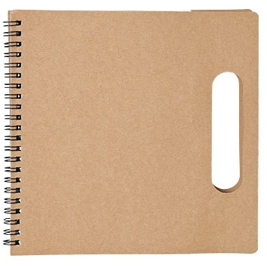 Handle Recycled Custom Notepad & Logo Pen - 7.5"w x 8"h