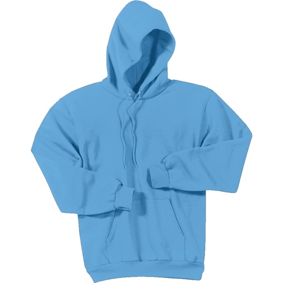 Aquatic Blue Port & Company Custom Hooded Sweatshirt - Colors