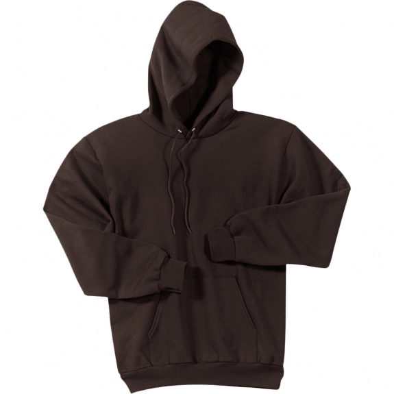 Dark Chocolate Brown Port & Company Custom Hooded Sweatshirt - Colors