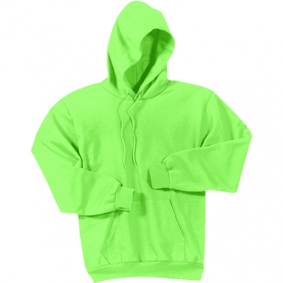 Neon Green Port & Company Custom Hooded Sweatshirt - Colors
