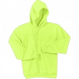 Neon Yellow Port & Company Custom Hooded Sweatshirt - Colors