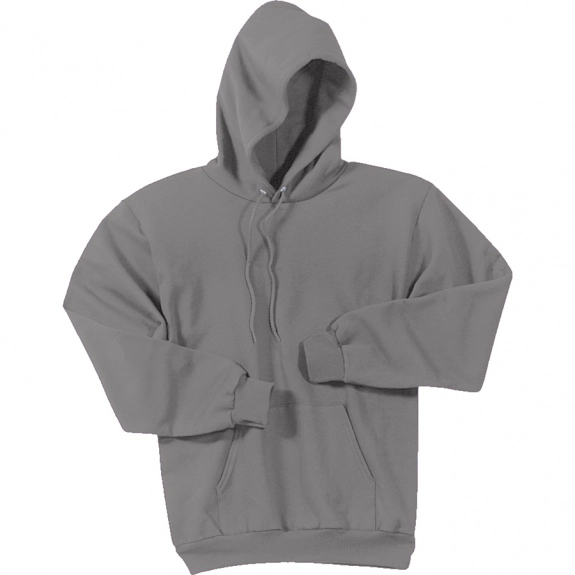 Medium Grey Port & Company Custom Hooded Sweatshirt - Colors