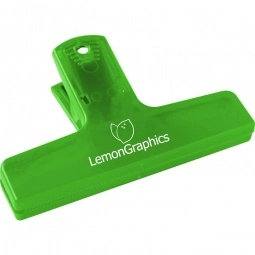 Translucent Lime Green Budget Value 4" Personalized Clips Keep-It Clip