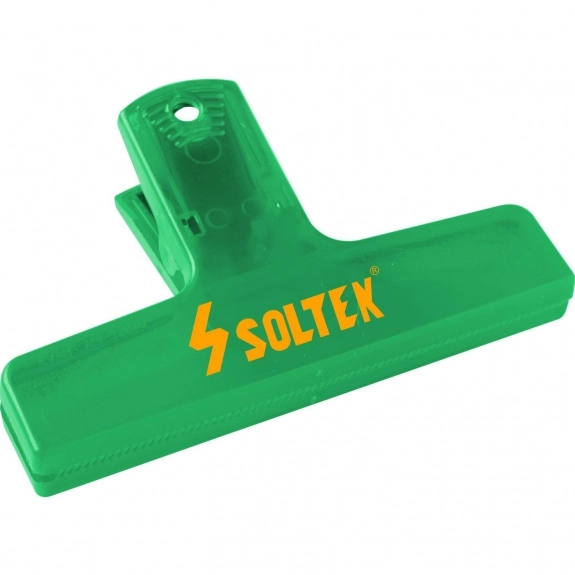 Translucent Green Budget Value 4" Personalized Clips Keep-It Clip