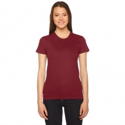 Cranberry Fine Jersey Customized T-Shirts by American Apparel - Women's