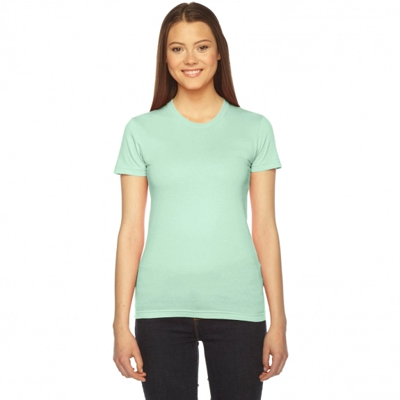 Lime Fine Jersey Customized T-Shirts by American Apparel - Women's - Colors