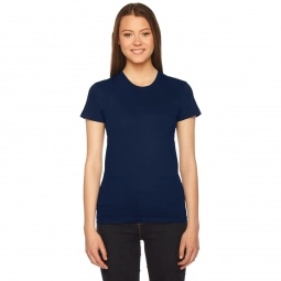 Navy Fine Jersey Customized T-Shirts by American Apparel - Women's - Colors