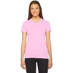 Pink Fine Jersey Customized T-Shirts by American Apparel - Women's - Colors