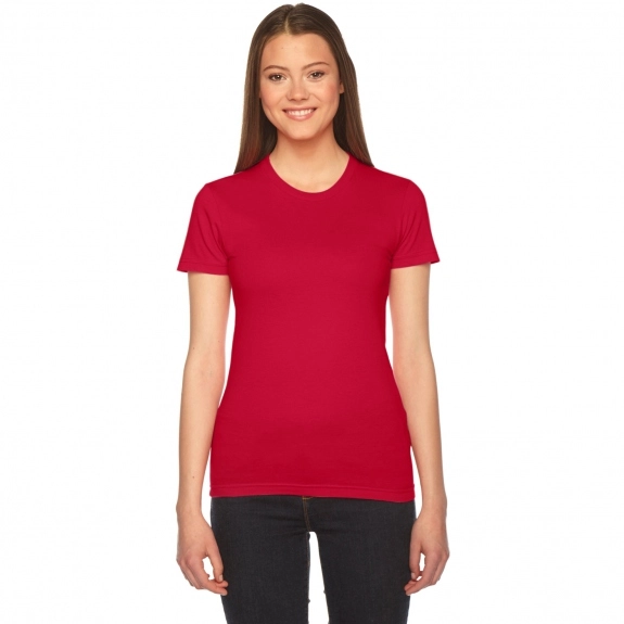 Red Fine Jersey Customized T-Shirts by American Apparel - Women's - Colors