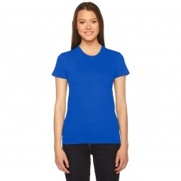 Royal Blue Fine Jersey Customized T-Shirts by American Apparel - Women's 