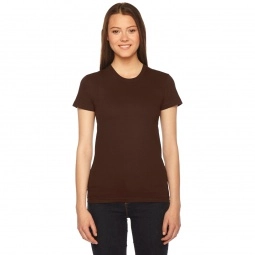 Brown Fine Jersey Customized T-Shirts by American Apparel - Women's - Color