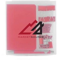 Red Custom Branded Stationery Box Set
