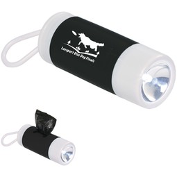 Custom Logo Dog Waste Bag Dispenser w/ Flashlight