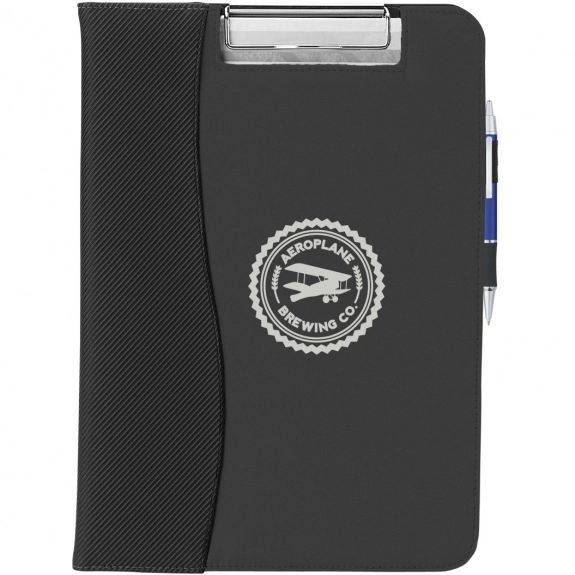 2in1 Microfiber Custom Padfolio & Clip Board Custom Clipboards e