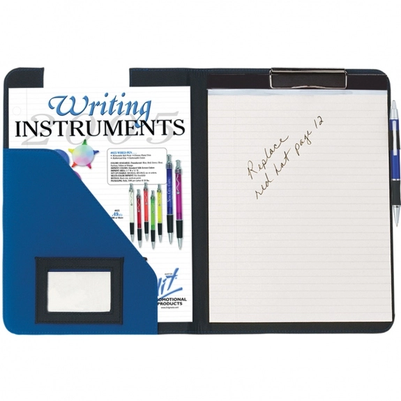 2in1 Microfiber Custom Padfolio & Clip Board Custom Clipboards e