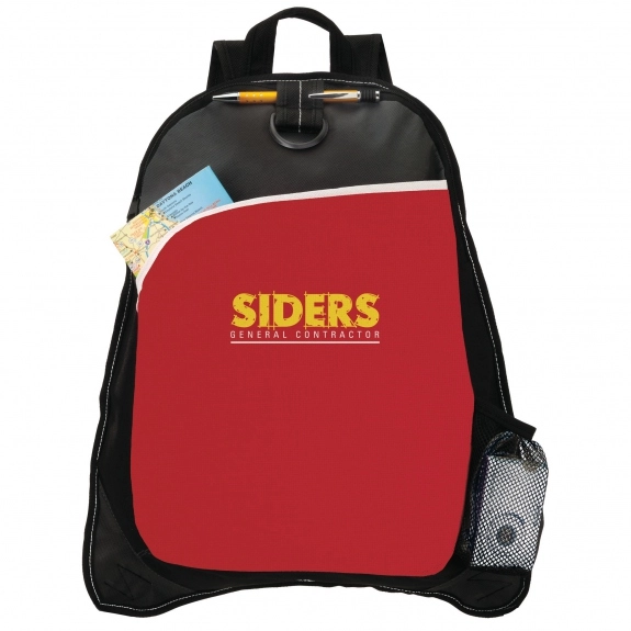 Red Multi-Function Promotional Backpack