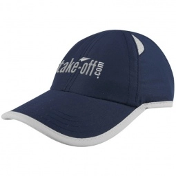 Navy/Gray Microfiber Unstructured Embroidered Promotional Cap