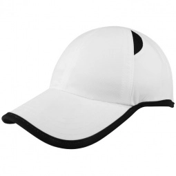 White/Black Microfiber Unstructured Embroidered Promotional Cap