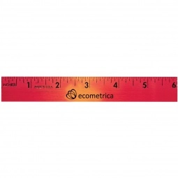 Red to Orange Color Changing Wooden Promotional Rulers - 6"
