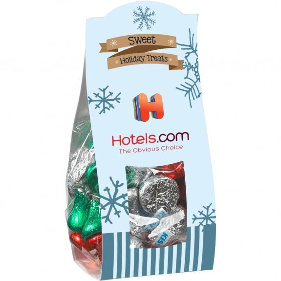 Full Color Hershey's Holiday Kisses Custom Candy Pouch