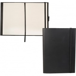Open - Soft Faux Leather Custom Refillable Journal - 6.25"w x 8.5"h