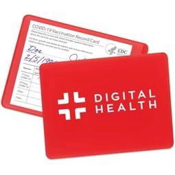 Red Custom Vaccination Card Holder