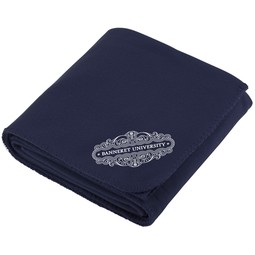 Navy Blue Promotional Soft Fleece Blanket - 50"w x 60"h