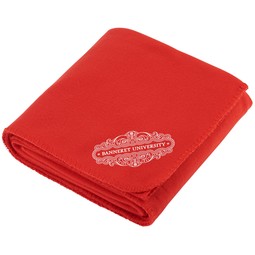 Red Promotional Soft Fleece Blanket - 50"w x 60"h