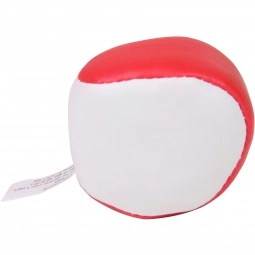 Red Two Tone Imprinted Hacky Sack - 1.75" dia.