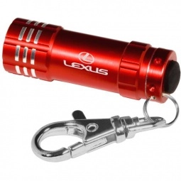 Red Micro LED Custom Flashlight w/Keychain
