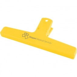 Yellow Custom Keep-It Clip Memo and Bag Clip - 6"
