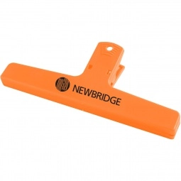 Orange Custom Keep-It Clip Memo and Bag Clip - 6"