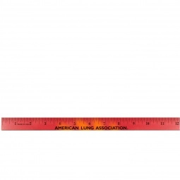 Red to Orange Color Changing Wooden Promotional Rulers - 12"