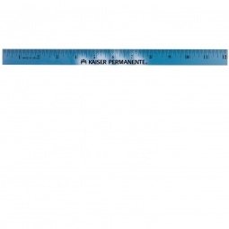 Blue to Light Blue Color Changing Wooden Promotional Rulers - 12"