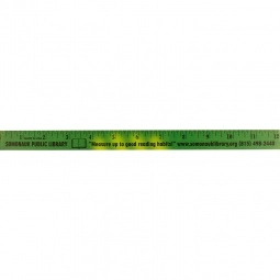 Green to Yellow Color Changing Wooden Promotional Rulers - 12"