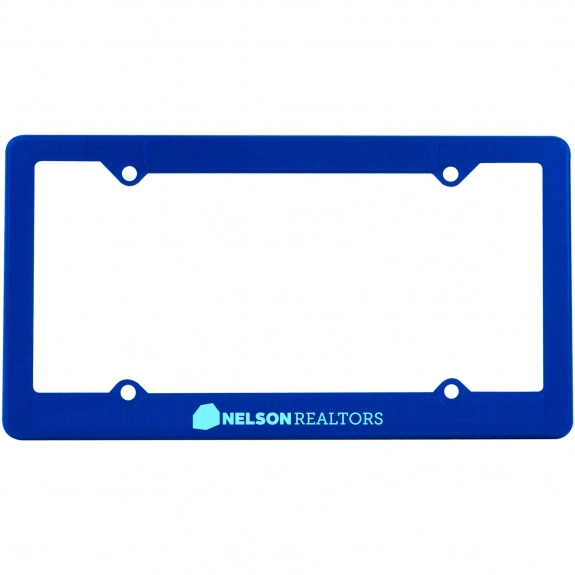 Blue - 4-Hole Custom License Plate Frame