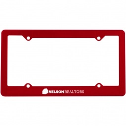 Red - 4-Hole Custom License Plate Frame