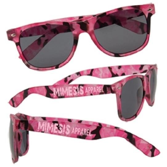 Pink Camo -Camouflage Custom Sunglasses