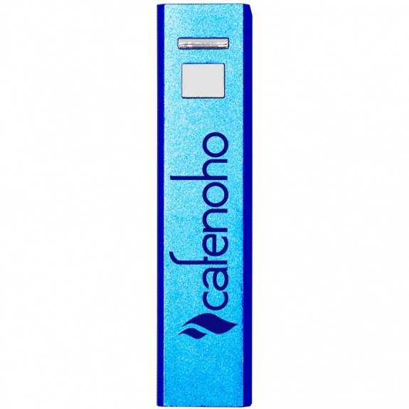 Blue Aluminum USB Custom Cell Phone Charger - 2200 mAh