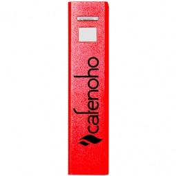 Red Aluminum USB Custom Cell Phone Charger - 2200 mAh